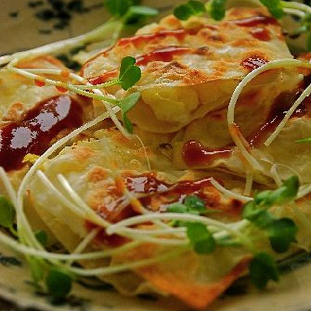 あまった皮でパリパリサンド