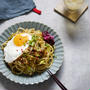 麺レシピ【ザーサイと焦がしねぎの焼きそば﻿】