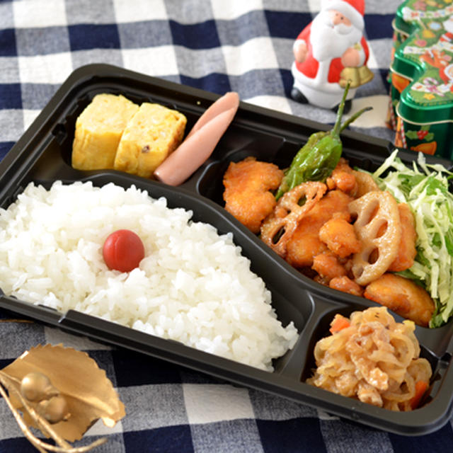 ささみとれんこんの甘辛のお弁当＊＊