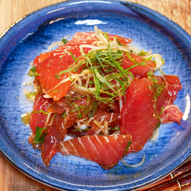 梅肉でちょこっと味変「マグロの薬味漬け」&「今年最初の塩元帥」