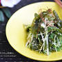 レンジで調理するだけ簡単副菜おかず【水菜とわかめのおかかナムル】