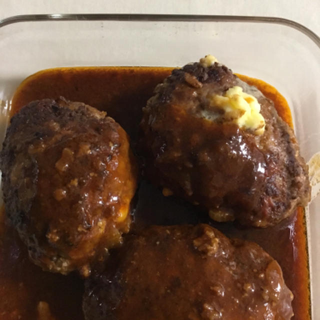 来週はチーズインハンバーグ、そうか割ればよかったんだ！