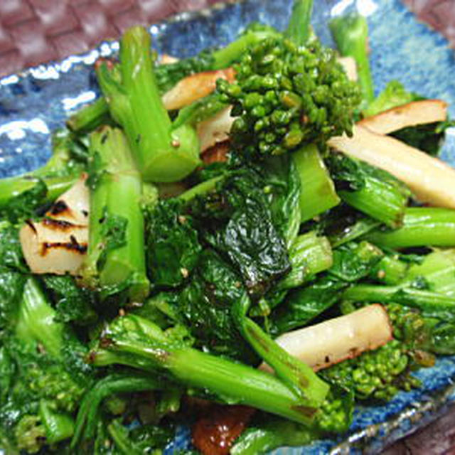 ちくわと菜の花のバター醤油炒め（レシピ付）