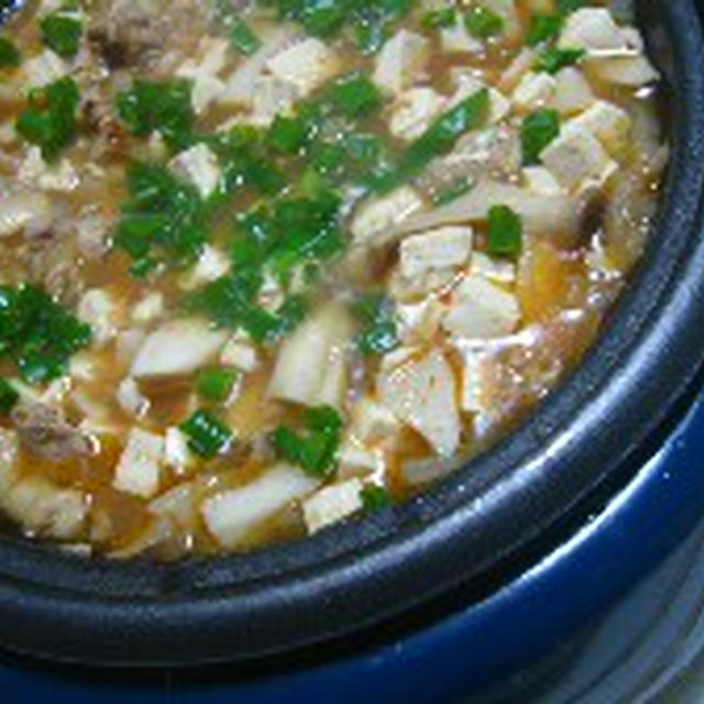 豆腐と豚肉のチゲ鍋風