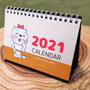 2021年のび猫卓上カレンダー、販売開始しました。