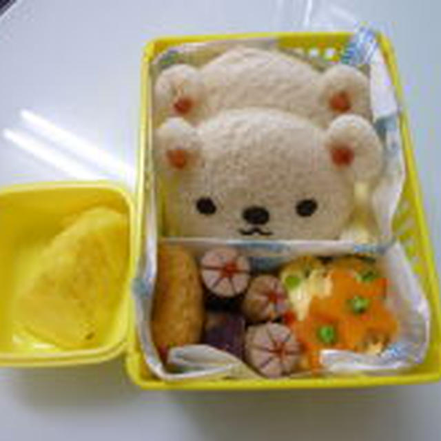 9月15日　しろくまサンド弁当