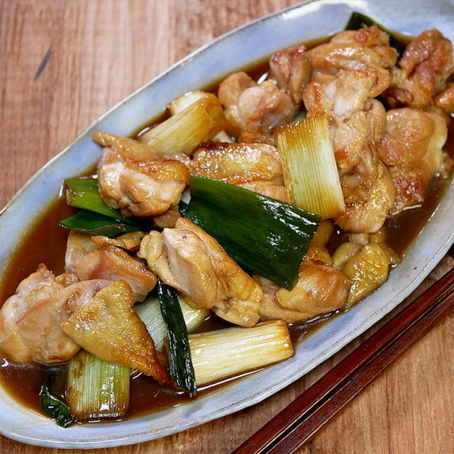 鶏もも肉と白ねぎの焼き鳥風炒め＆見切り品でも美味しい「焼き松茸」