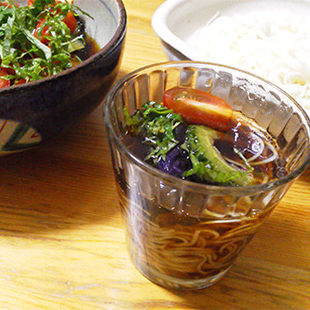 野菜の揚げ漬けソーメン