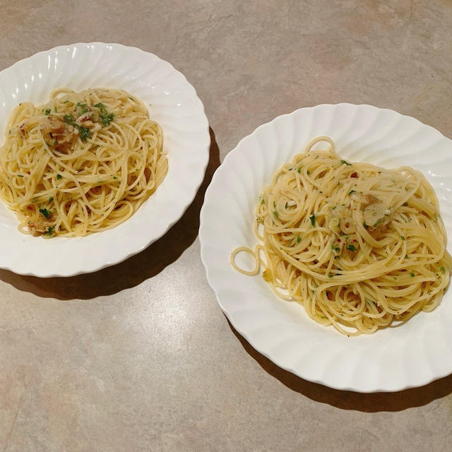 夜食には....アーリオオーリオ