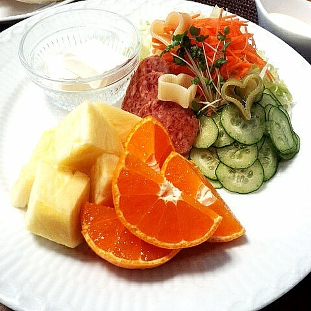 休日の朝ご飯