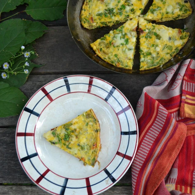 Sun-dried Tomato Frittata ドライトマトのフリッタータ