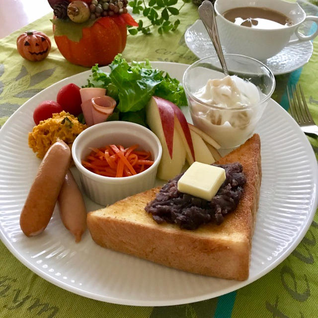 あんバタートースト♡
