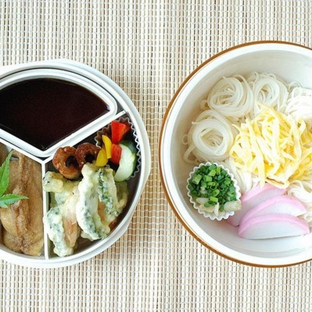 ◆そうめんと稲荷ずし弁当