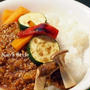 夏野菜のせキーマカレー♪