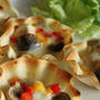 餃子の皮deごろごろきのこのチーズフォンデュ