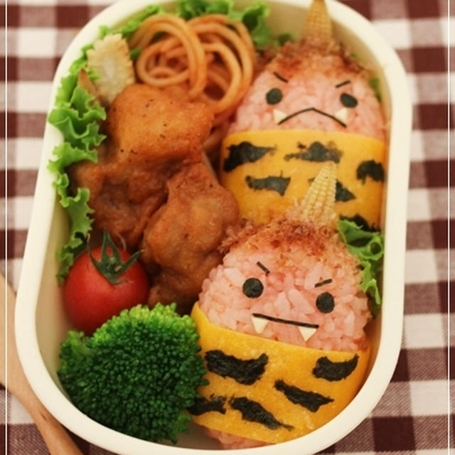 キャラ弁 節分の赤鬼くん By Momoさん レシピブログ 料理ブログのレシピ満載