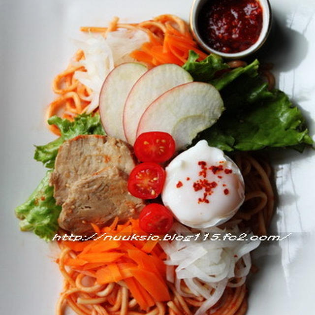 ～韓国ご飯～ ビビン麺とゲランチム