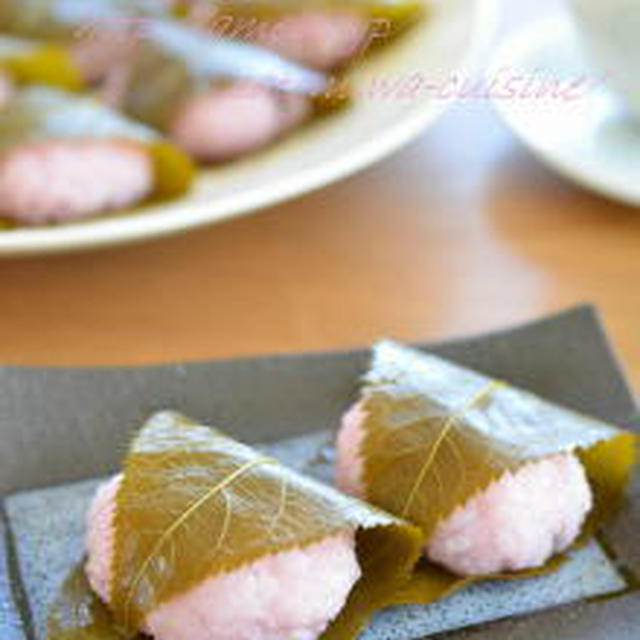 子供たちと桜餅作り✿