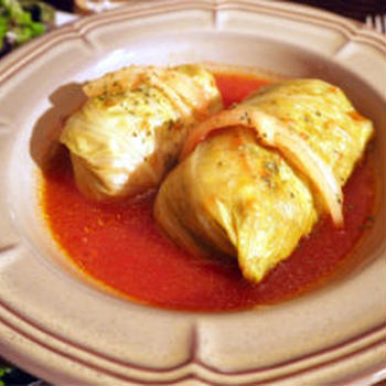 【レシピ】簡単トマト缶料理！茹で汁活用のロールキャベツ(トマトベース)の作り方