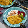 レンジ対応のミキサーで作る本格スパイスカレー【ひよこ豆の　ベジカレー】