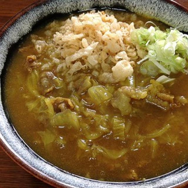 今朝の麺は「白菜カレーうどん」