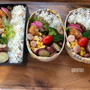 【鶏肉とブロッコリー炒め弁当】/ピリ辛かぶらとお花こんにゃく