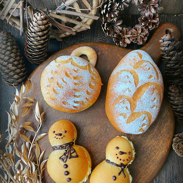 クリスマスデザインのミルクハース　練乳クリーム