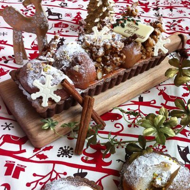 林檎のチーズタルト／クリスマスのパン