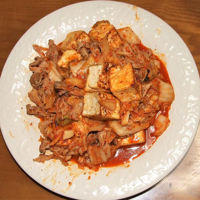 豚豆腐キムチ＆赤魚のレンジ蒸し