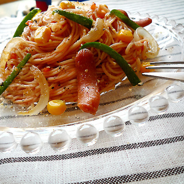 簡単♪そうめんde冷製ナポリタン