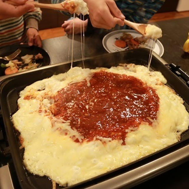 ホットプレートでミラノ風ドリア。