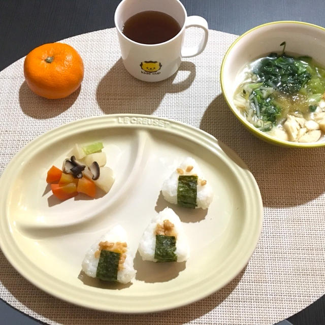 取り分けレシピ☆ 鱈と青梗菜の具沢山スープ&煮物【離乳食完了期】