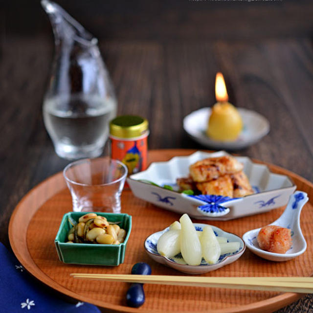 「鶏胸肉の麹味噌焼き」