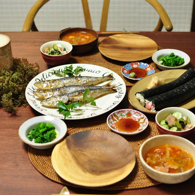 週末2日間の晩ごはん（節分晩ごはん）と、パパは心配性
