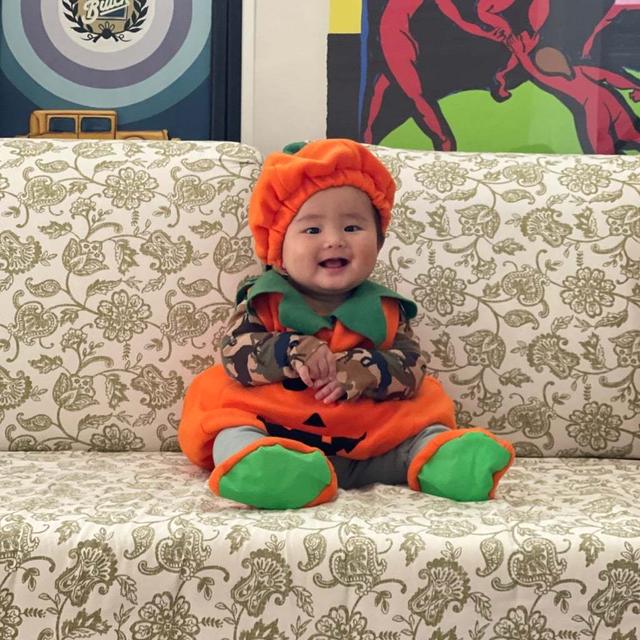 ちび介、初ハロウィン