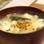 【recipe】卵白の味噌汁／【sake】山本