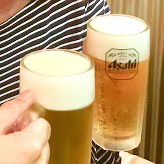 仕事終わりの一杯♪