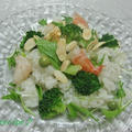 カルローズで～海老とグリーン野菜のサラダライス＆栄養講座・４つの食品群別摂取量 by ei-recipeさん