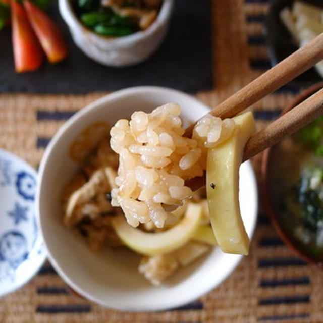 埼玉県産：真竹の刺身とたけのこご飯