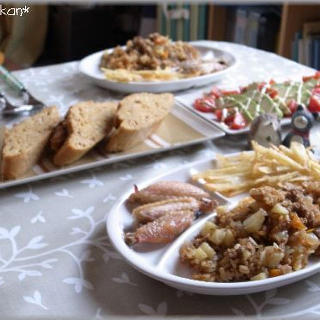 おうちランチ☆ルクエ de カレーピラフ