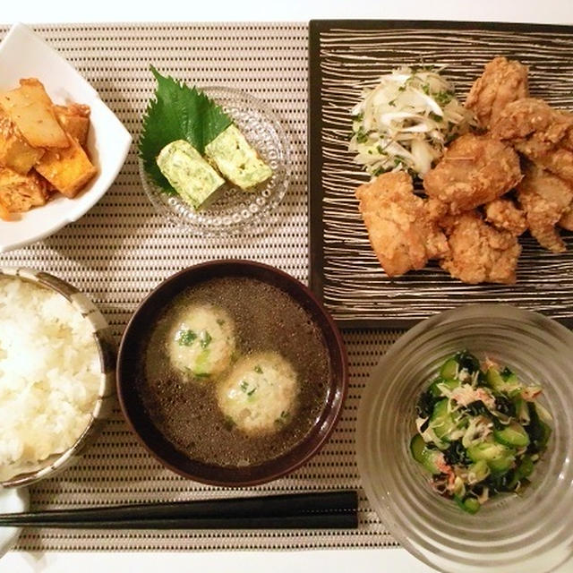 塩ごま唐揚げとか