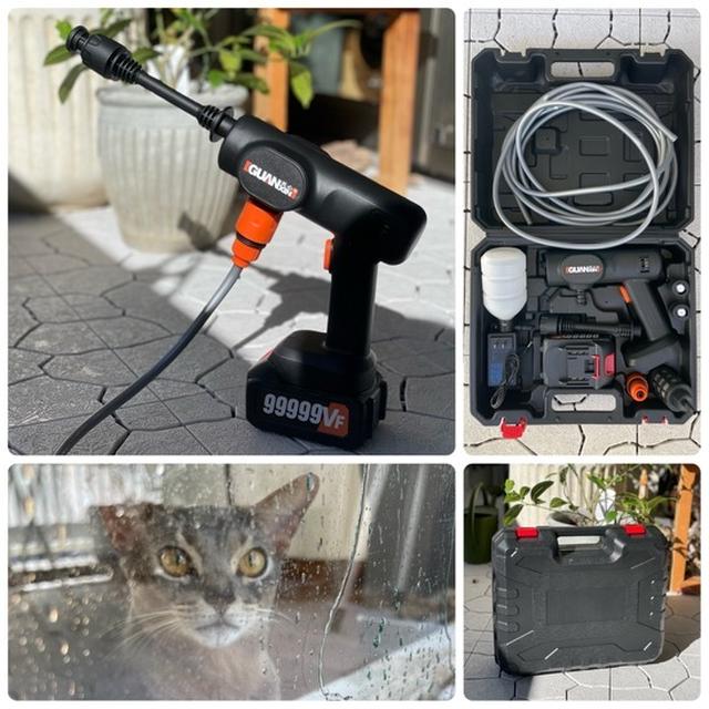 【PR】コードレスで軽くて手軽&バケツのお水でどこでも使える高圧洗浄機