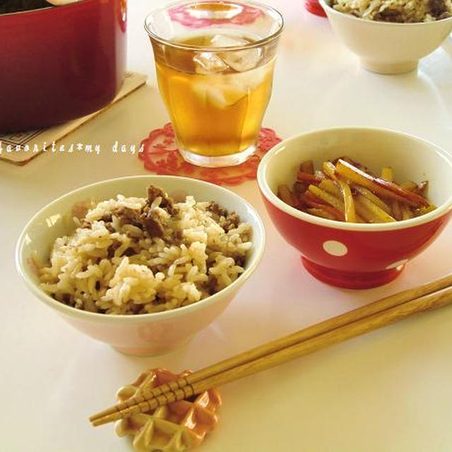 お鍋で炊きこみごはん＆簡単おかずレシピ