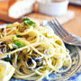 釜揚げしらすと高菜漬けのパスタで簡単ランチ