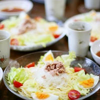 つけて食べるスパゲティ