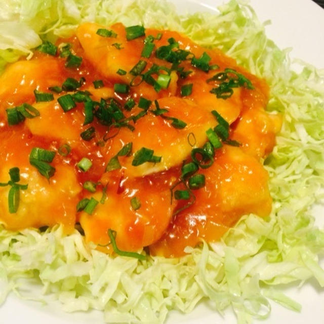 鶏胸肉のチリソース