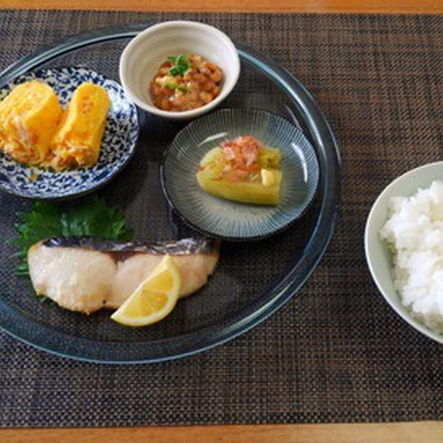 旨いじゃないか灰干し鰆☆かにかまの玉子焼き♪☆♪☆♪