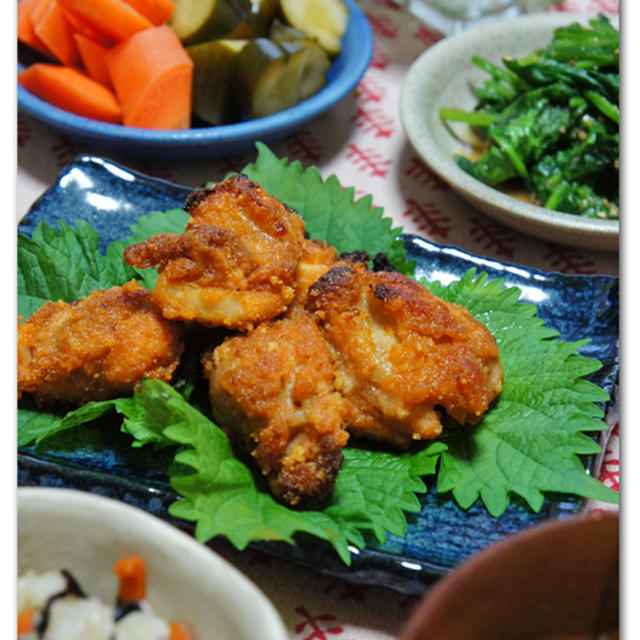 青じそたっぷりトムヤムチキン　ある日のふつ～な晩ごはん(^^;)