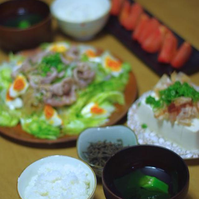 変な時間にお昼を食べ、ヘルシーなお夕飯に。