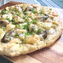 【体力回復効果】牡蠣とじゃがいものアヒージョ風ピザ♡レシピ